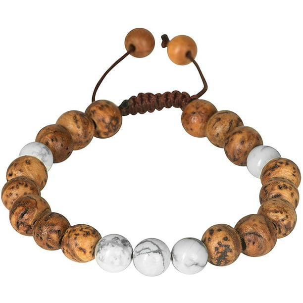 Bracelet Wood Beads Root Chakra Wooden Hip Hop Buddha Natural Fashion Men